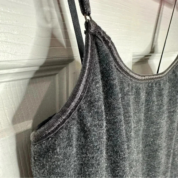 U2B Tank  Top Spagetti Straps Grey Size Medium - Picture 2 of 16